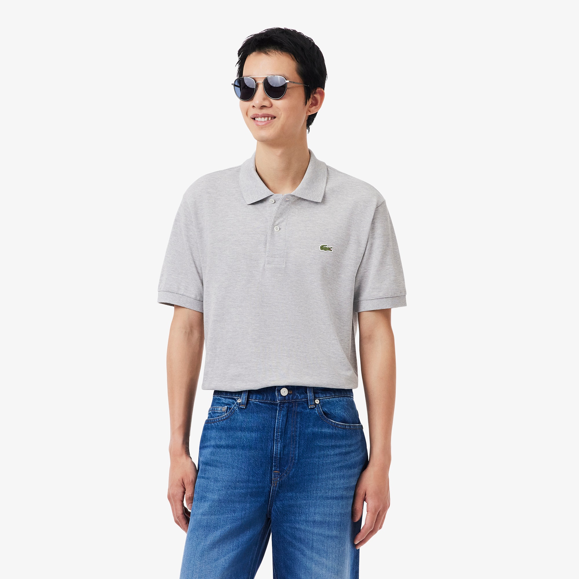 Classic Fit L.12.12 Marl Polo Shirt - Men's Short Sleeves Polo