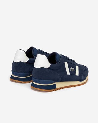 Men&rsquo;s Partner Retro Textile and Suede Trainers