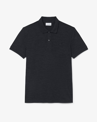 Regular Fit Wool Blend Jersey Polo Shirt