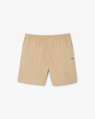 Relaxed Fit Poplin Shorts