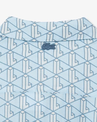 Oversized Monogram Print Shirt