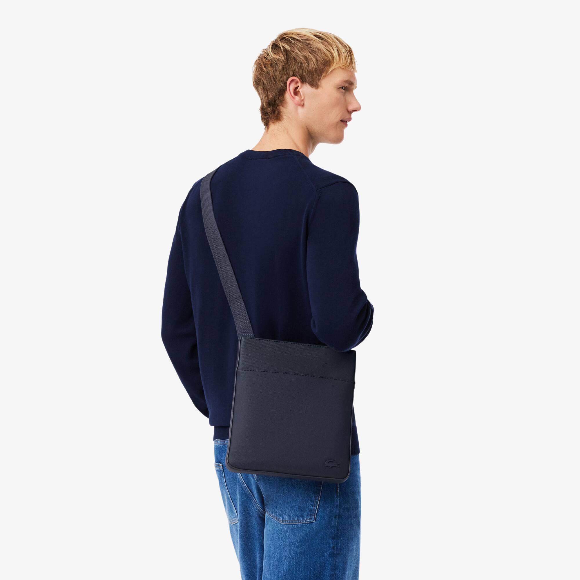 Men's Classic Flat Satchel - Men's Vertical Bags - New In 2026