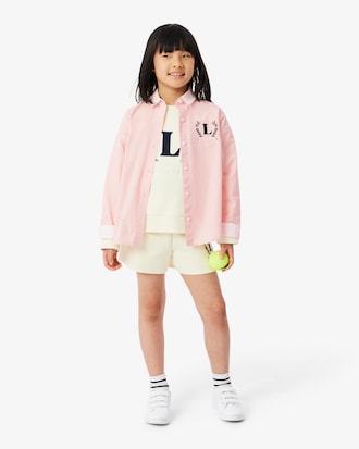 Embroidered Badge Poplin Shirt