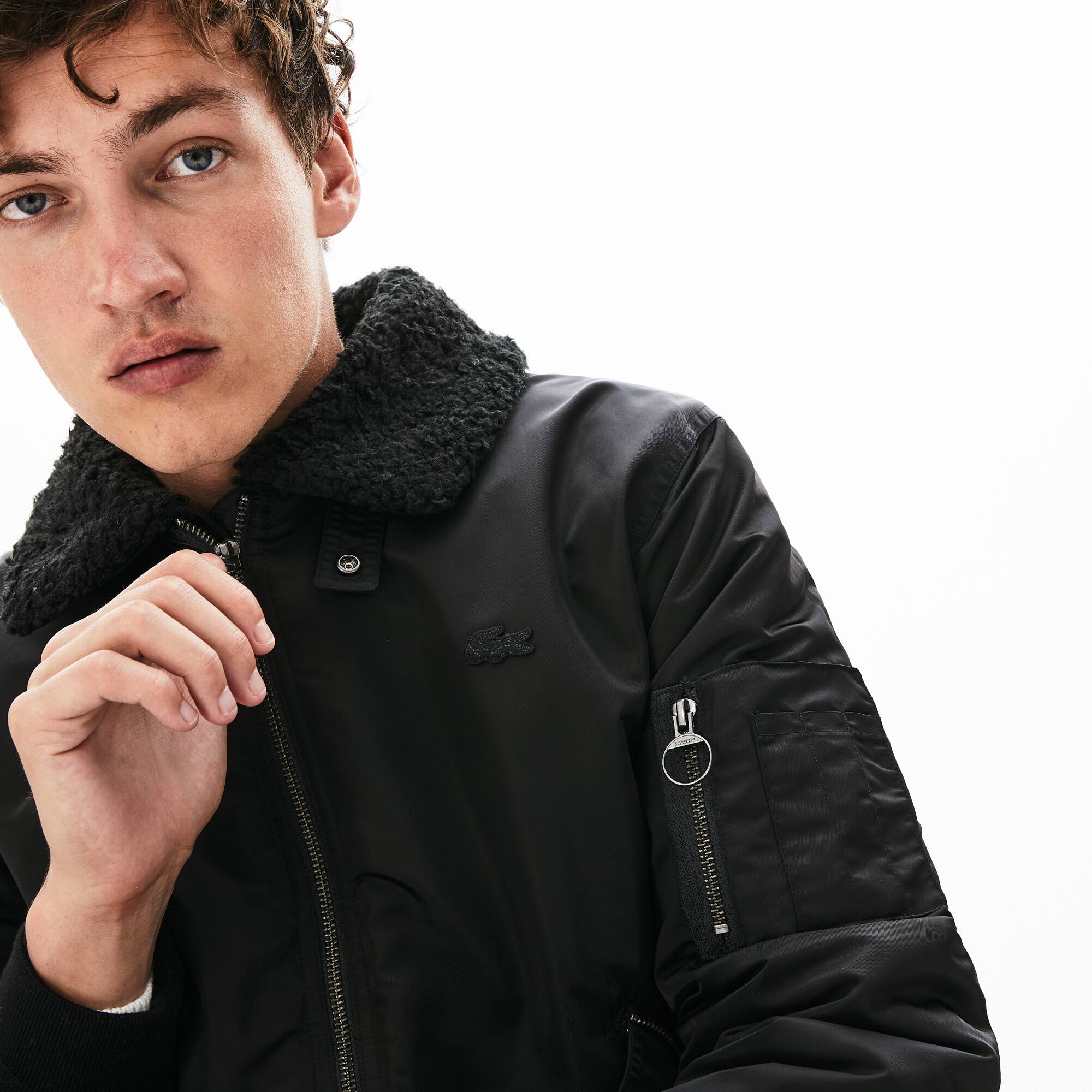 lacoste sherpa jacket