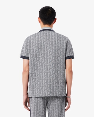 Classic Fit Monogram Jacquard Polo Shirt