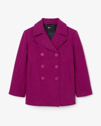 Runway Slub Wool Pea Coat
