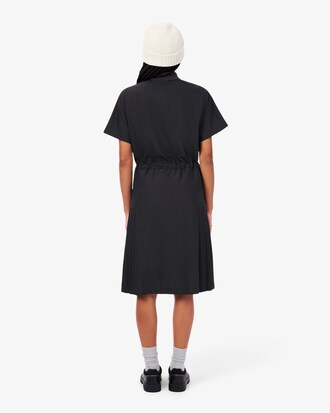 Wool blend Pleated Polo Dress
