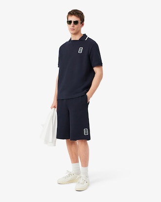 Relaxed Fit Double Face Piqu&eacute; Shorts