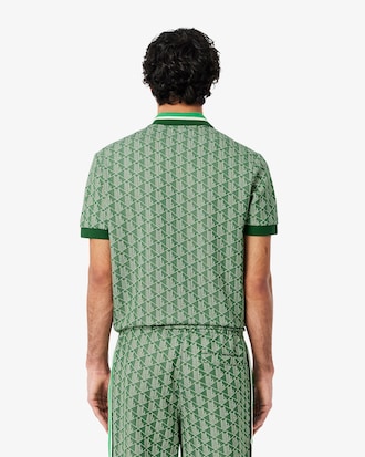 Classic Fit Monogram Jacquard Polo Shirt