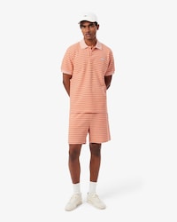 Regular Fit Striped Cotton Shorts