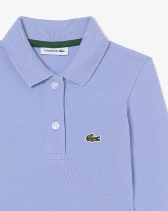 Long Sleeved Stretch Piqu&eacute; Polo Dress