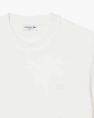 Ribbed Neck Petit Piqu&eacute; T-shirt