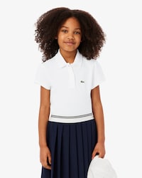 Scalloped Collar Piqu&eacute; Polo Shirt
