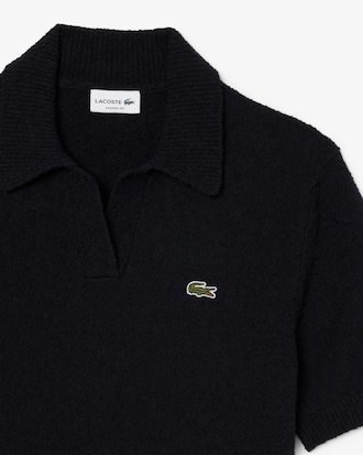 Classic Fit Boucl&eacute; Knit Polo Shirt