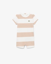 Newborn Striped Interlock Onesie