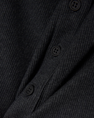 Slim Fit Ribbed Cotton Polo Collar Dress