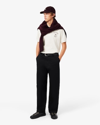 Classic Fit Embroidered Petit Piqu&eacute; Polo Shirt