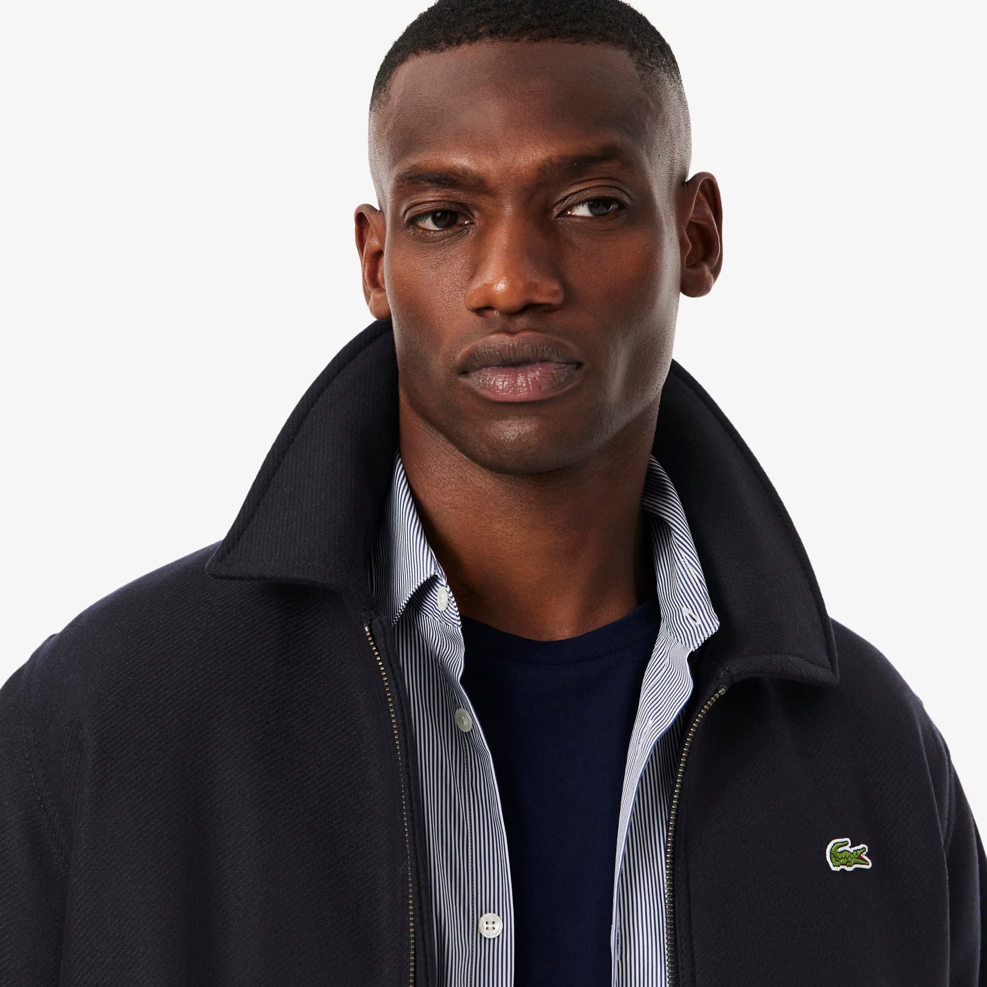 Zipped Padded Wool Aviator Jacket - Men's Jackets & Coats - New In