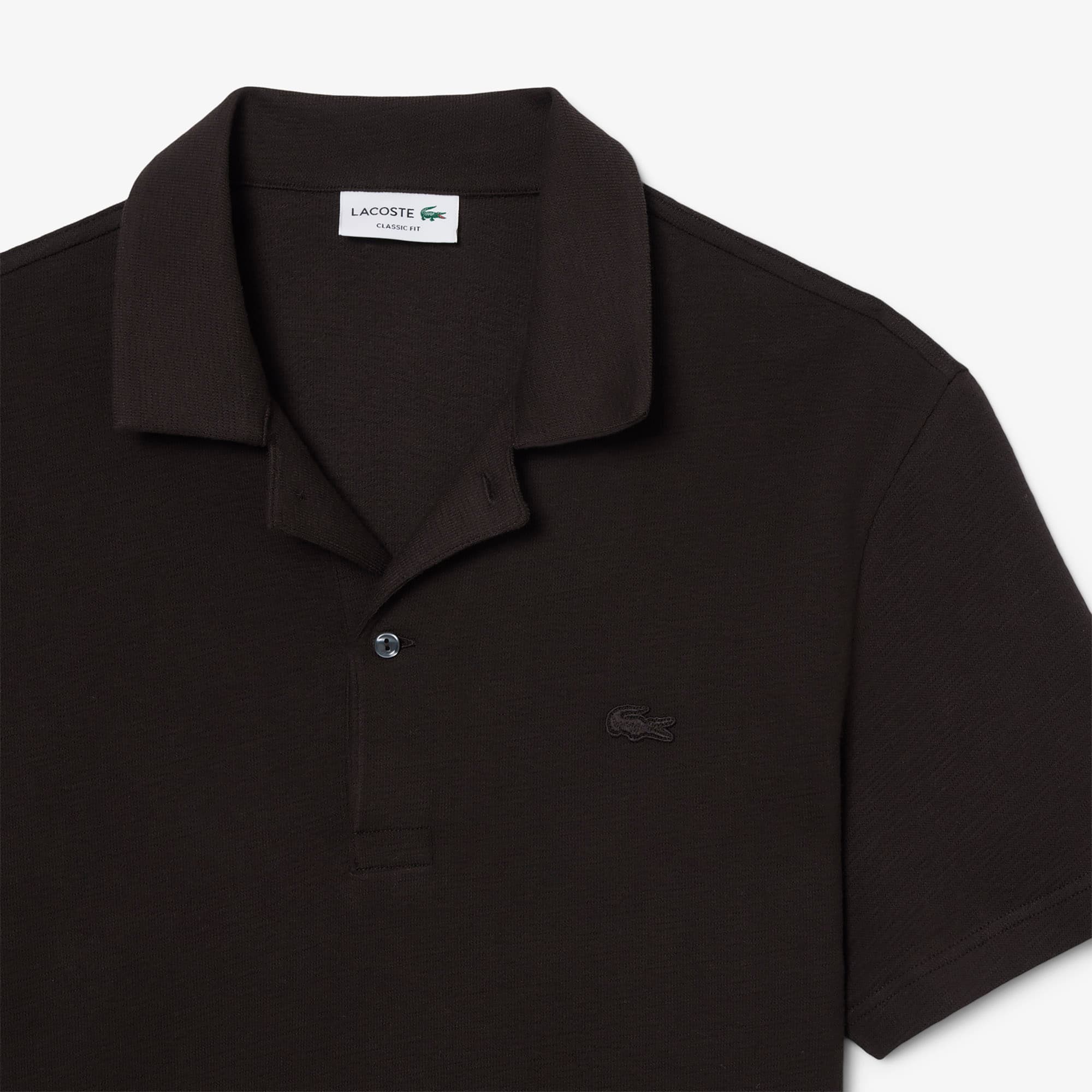 Classic Fit Textured Polo Shirt - Men's Short Sleeves Polo Shirts