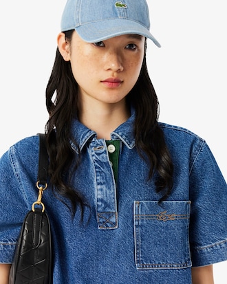 Oversized Cotton Denim Dress