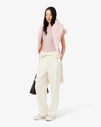 Slim Fit Ribbed Cotton T-shirt