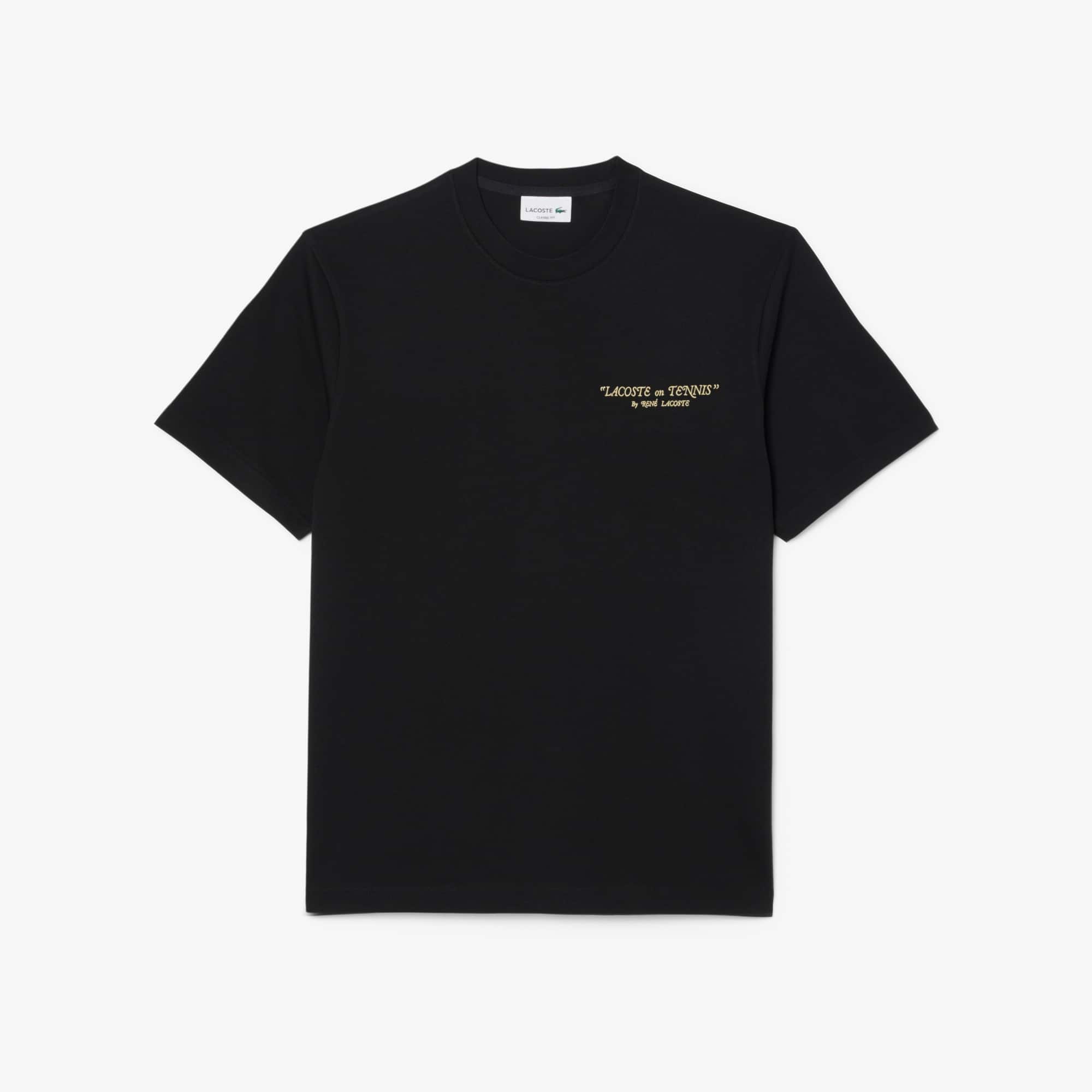 Embroidered Cotton T-shirt - Men's t-shirts - New In 2026 | Lacoste