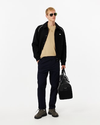 Ribbed Neck Petit Piqu&eacute; T-shirt