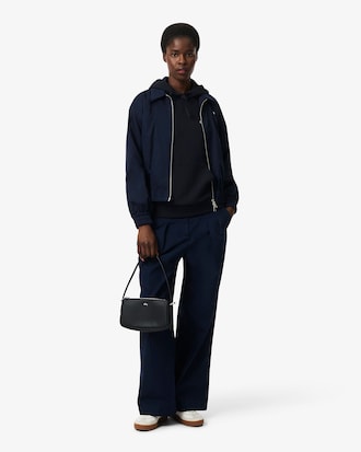 Double Collar Stretch Gabardine Jacket