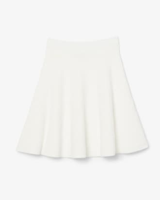 Short Flared Terry Skirt