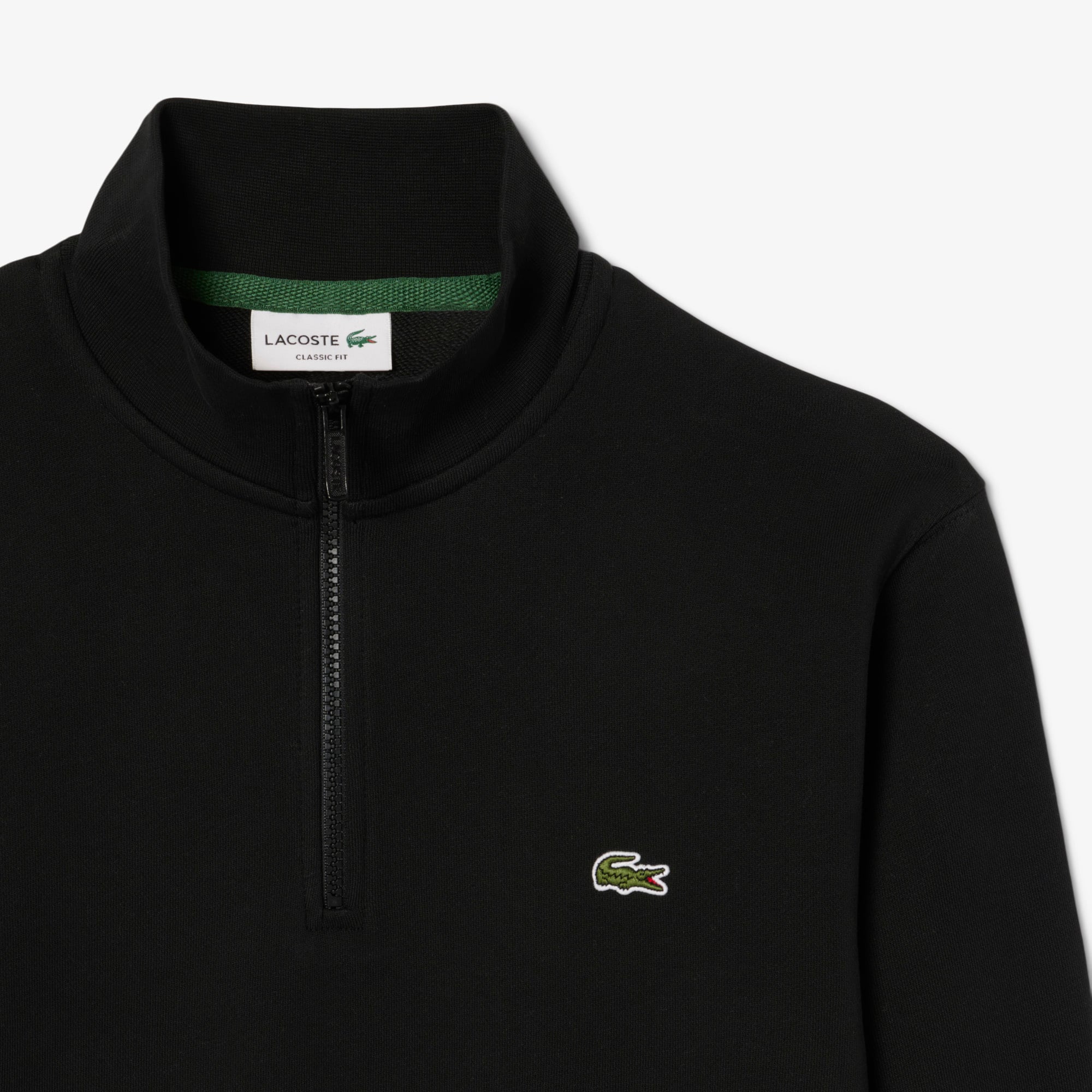 High Neck Zipped Fleece Sweatshirt - Men's Sweatshirts - New