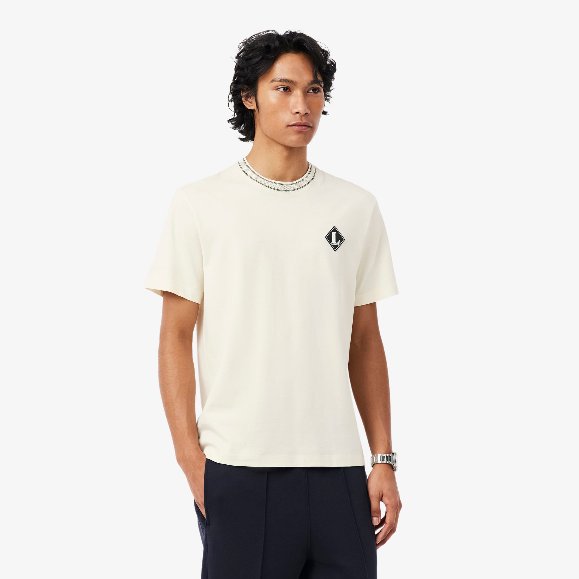 French Made Badge Accent T-shirt - Men's t-shirts - New In 2026