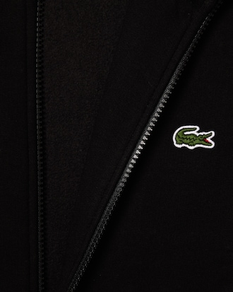 Zip-Up High Neck Fleece Sweatshirt