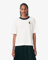 Oversized Embroidery Detail Jersey T-shirt