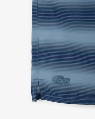 Striped Taffeta Swim Trunks