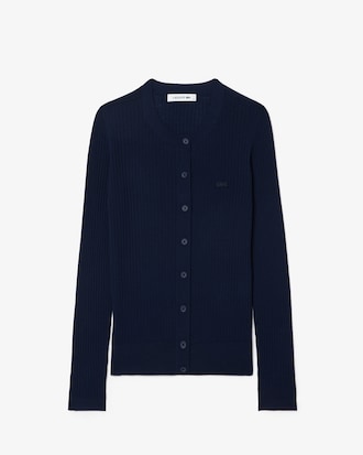 Merino Wool 3D Knit Cardigan