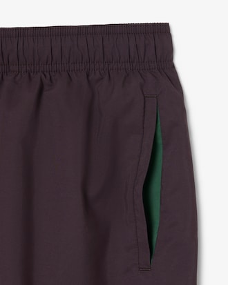 Mid Length Monochrome Swim Trunks