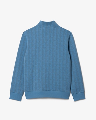 Zipped Monogram Fleece Hoodie