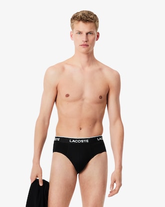 3-Pack Plain Cotton Logo Briefs