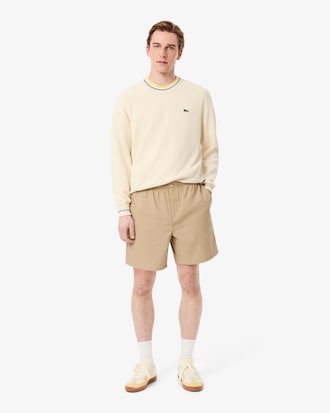Relaxed Fit Poplin Shorts