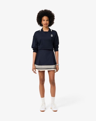 Short Pleated Wrap Skirt