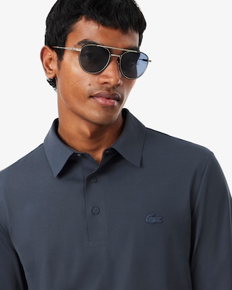 Regular Fit Long Sleeved Commuter Polo Shirt