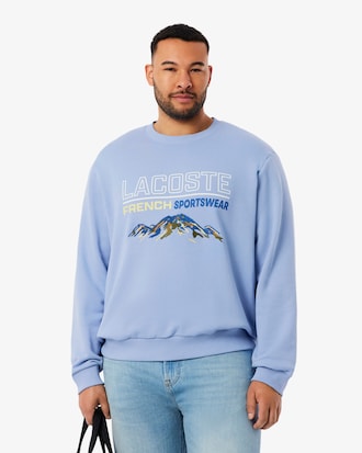 Embroidered Motif Fleece Sweatshirt