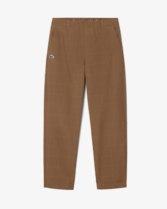 Water-Repellent Plaid Golf Pants