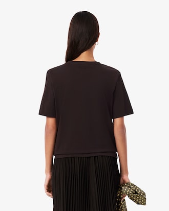 Relaxed Fit Soft Cotton V Neck T-shirt