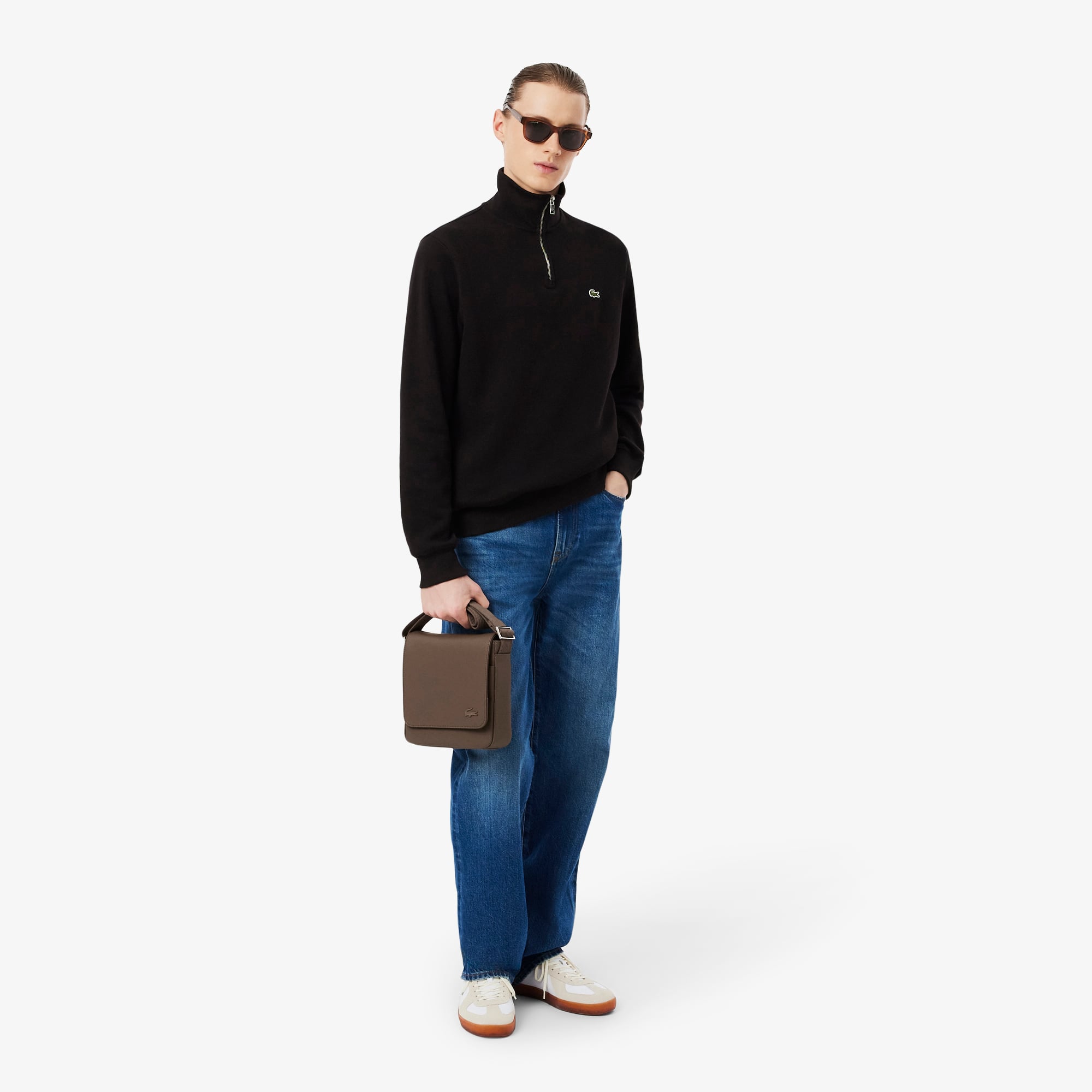 Men's Classic Flap Close Shoulder Bag - Men's Vertical Bags - New