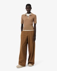 Runway Wide Fit Wool Blend Pants