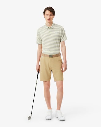 Regular Fit Ultra Dry Striped Golf Polo Shirt