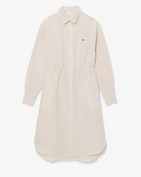 Oversized Linen Blend Shirt Dress