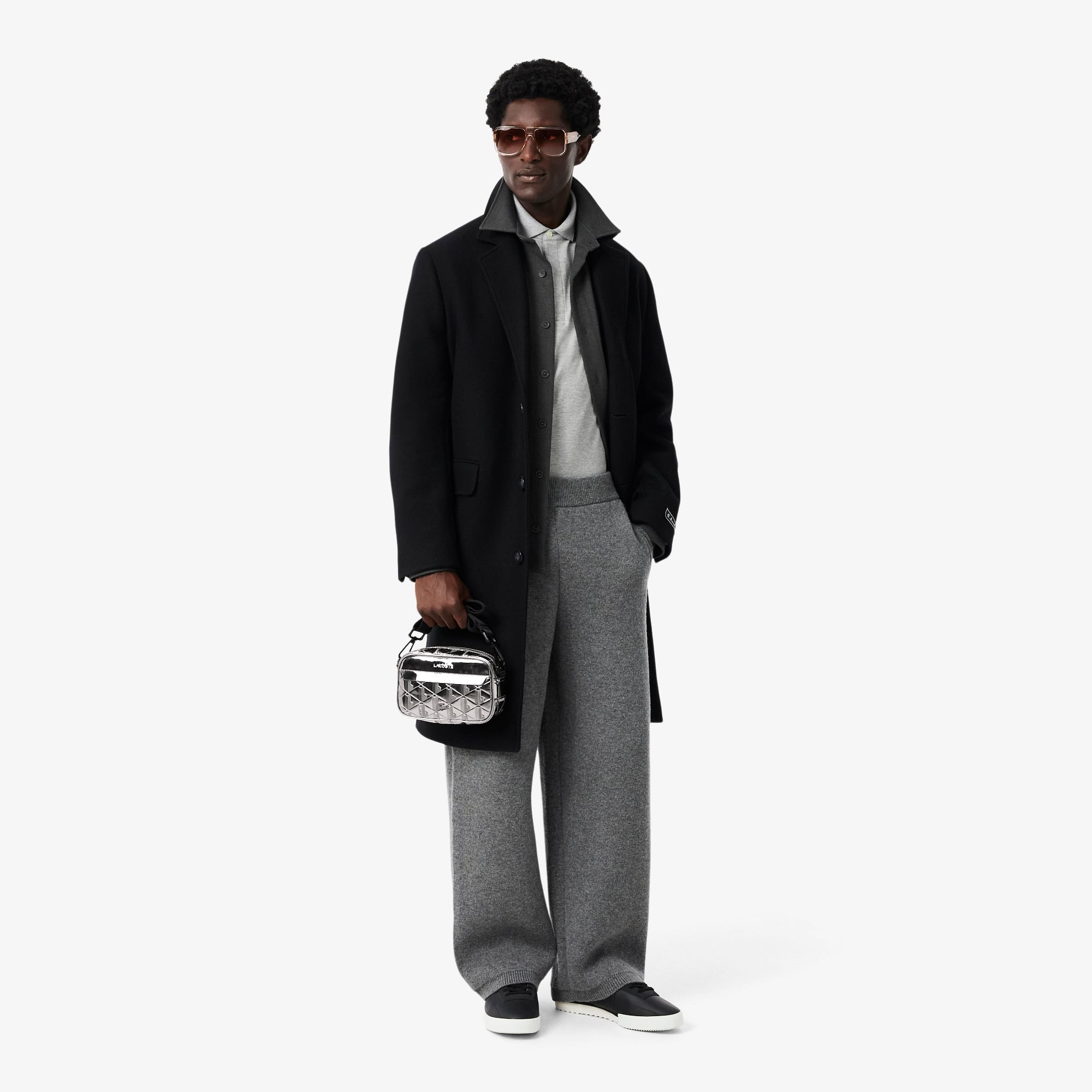 pois ポワ compact long tee コンパクトロングT グレー Small The Blend Silver Reporter Bag - Men's Vertical Bags - New In