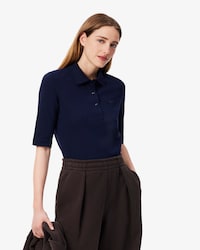 Slim Fit L.12.D Three Quarter Sleeve Polo Shirt